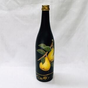 Painted Glass Bottle / Bud Vase